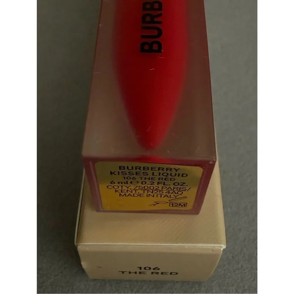 Burberry Kisses Liquid Matte Lipstick – Shade 106 “The Red” True Luxury Red